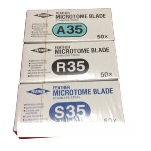 Pluma S35 desechable de bajo perfil, suministros médicos de laboratorio, tejidos de histología, hojas de microtomo deslizantes desechables